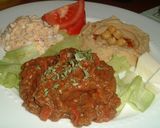 A picture of step 9 of Moroccan Style Hummus.