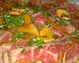 A picture of step 8 of Simple and Delicious! Seared Bonito and Beef.