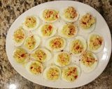 A picture of step 4 of Southern Style Thanksgiving Deviled Eggs!.