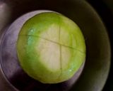 A picture of step 1 of Stuffed Tinda Masala.