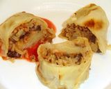 Gombás káposztatekercs recept fázis 9 fotója