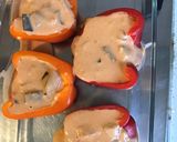 Une image de l'étape 5 de Poivrons bicolores farcis au flan de légumes et parmesan.