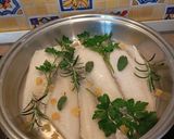A picture of step 1 of Plaice in Acqua Pazza (Poached Plaice).