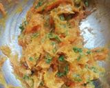 A picture of step 2 of Pumpkin carrots chapatis.