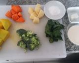 Foto del paso 1 de la receta: Crema de verduras con torreja de brócoli