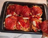 Φωτογραφία βήματος 11 της συνταγής Spaghetti στο φούρνο με mozzarella (γρήγορη, πεντανόστιμη και ελαφριά συνταγή)