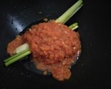 A picture of step 3 of Telur Puyuh Balado (Quail Eggs with Balado Sauce).