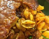 عکس مرحله 6 از دستور ماکارونی فرمی گوش ماهی🫑🧅🍝
