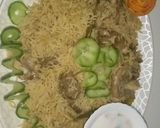A picture of step 8 of Mutton yakhni pulao.