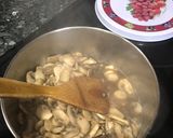 A picture of step 5 of Auntie’s Sautéed Mushrooms.