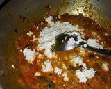 A picture of step 3 of Paneer khaber.