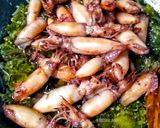 Foto langkah ke 5 dari resep Cumi Cabai Hijau🦑.