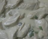 Foto del paso 4 de la receta: Supremas a la crema de verdeo y champigñones