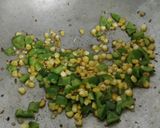 A picture of step 1 of Corn pulao.