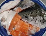 鮭魚頭蝦餃味噌湯的食譜步驟1照片