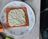 A picture of step 5 of Gulab Jamun Swiss Roll.