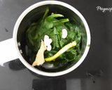 A picture of step 2 of Palak Paneer.