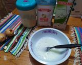 A picture of step 1 of Sweet Pancakes.