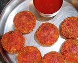 A picture of step 6 of Beetroot tikki - Veg starters.
