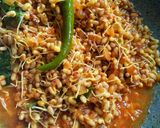A picture of step 4 of Spicy Sprouted Moth Matki.