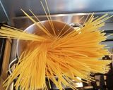 A picture of step 3 of Cheddar Carbonara.