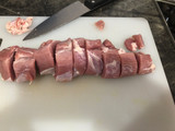Solomillo de cerdo con champiñones y reducción de cava