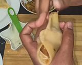 A picture of step 13 of Punjabi samosa | #weekbrown #rainbowchallange.