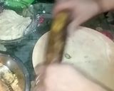 A picture of step 6 of Aloo Paratha.