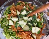 A picture of step 8 of Mayonnaise fatoush salad.