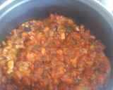 Foto del paso 4 de la receta: Pisto, patatas hechas al microondas y Salmón con limón y eneldo