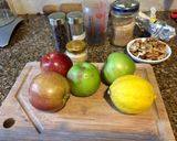 Foto del paso 1 de la receta: Pastel de manzana y arándanos (sin gluten)