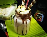 A picture of step 5 of Butter Scotch Cold Coffee shake.