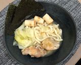 日式柴魚味噌雞肉烏龍麵的食譜步驟2照片