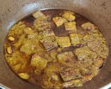 A picture of step 13 of Palak Paneer (no onion, no garlic)..