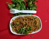 A picture of step 4 of Chinese fried rice.