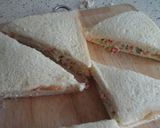 A picture of step 9 of Veg sandwich with hang curd.