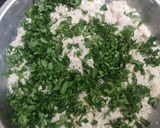 A picture of step 2 of Juwar atta and methi green garlic puri.