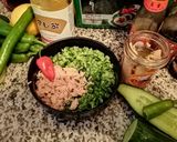 Une image de l'étape 3 de Sushis au thon moutarde piment habanero.