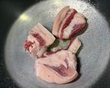 控肉酸菜拌咖樂彩虹麵的食譜步驟1照片