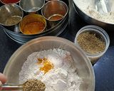 A picture of step 2 of Methi Aloo paratha.