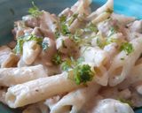 Foto del paso 9 de la receta: Tallarines con pollo y salsa blanca