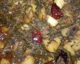 A picture of step 10 of Soya Palak Aalu #Cookpadapp #Sehri_Contest #5WeeksChallenges.
