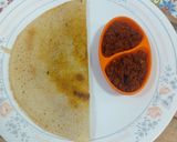 A picture of step 6 of Podi masala Dosa.