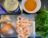 A picture of step 1 of Prawn and Spinach Balti Curry.