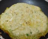 A picture of step 5 of Green mung dal handvo (Pancake).
