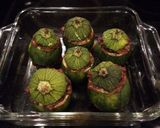 A picture of step 6 of Stuffed Round Zucchini.