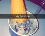 A picture of step 3 of Oreo ice cream.