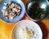 蒜香甜蝦鯖魚偽義大利麵的食譜步驟1照片