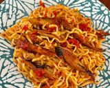 Foto langkah ke 4 dari resep Mie Ikan Laut Pedas (Versi Ekonomis).
