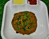 A picture of step 4 of Jau or Bajri Flour Khichu.